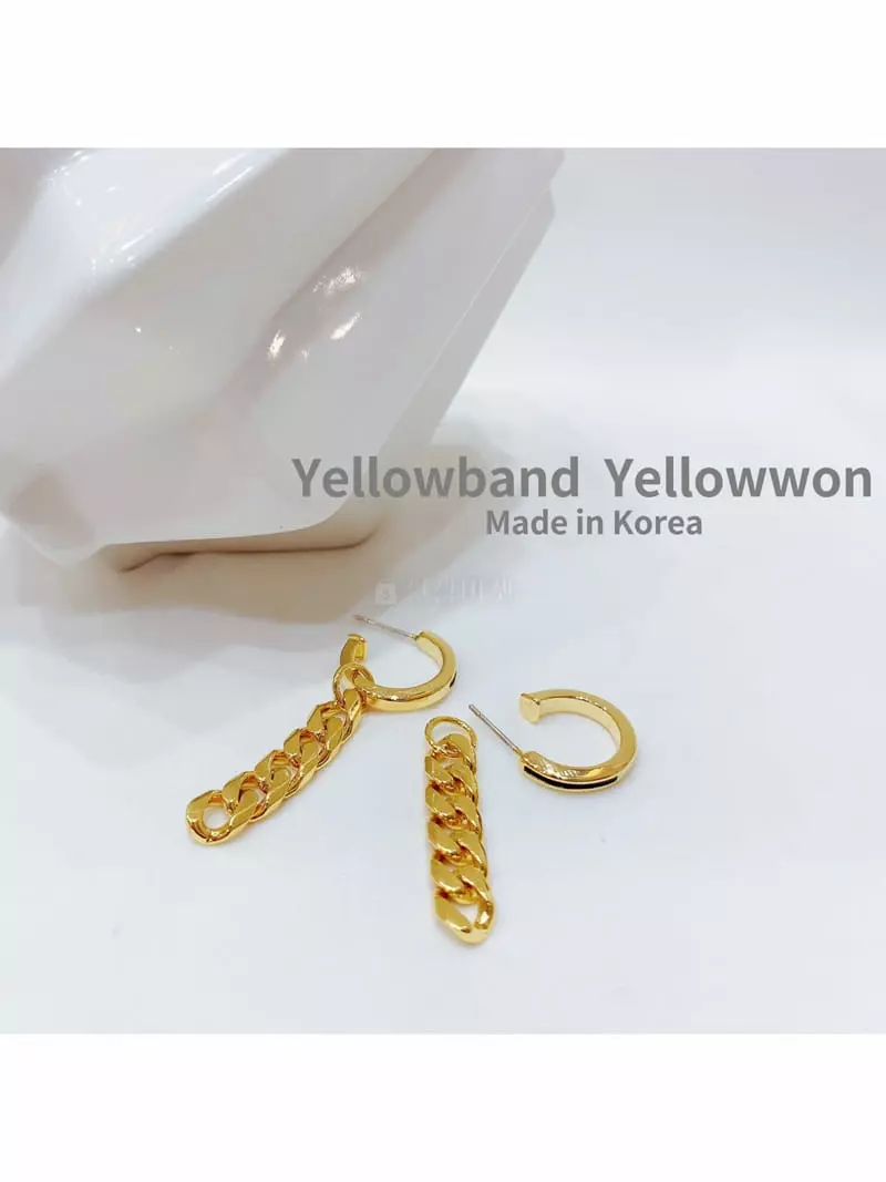 Yellowband - Korean Women Fashion - #romanticstyle - E3607 Earring - 3