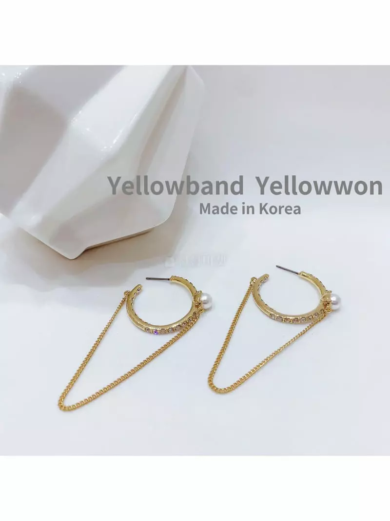 Yellowband - Korean Women Fashion - #romanticstyle - E3606 Earring - 2