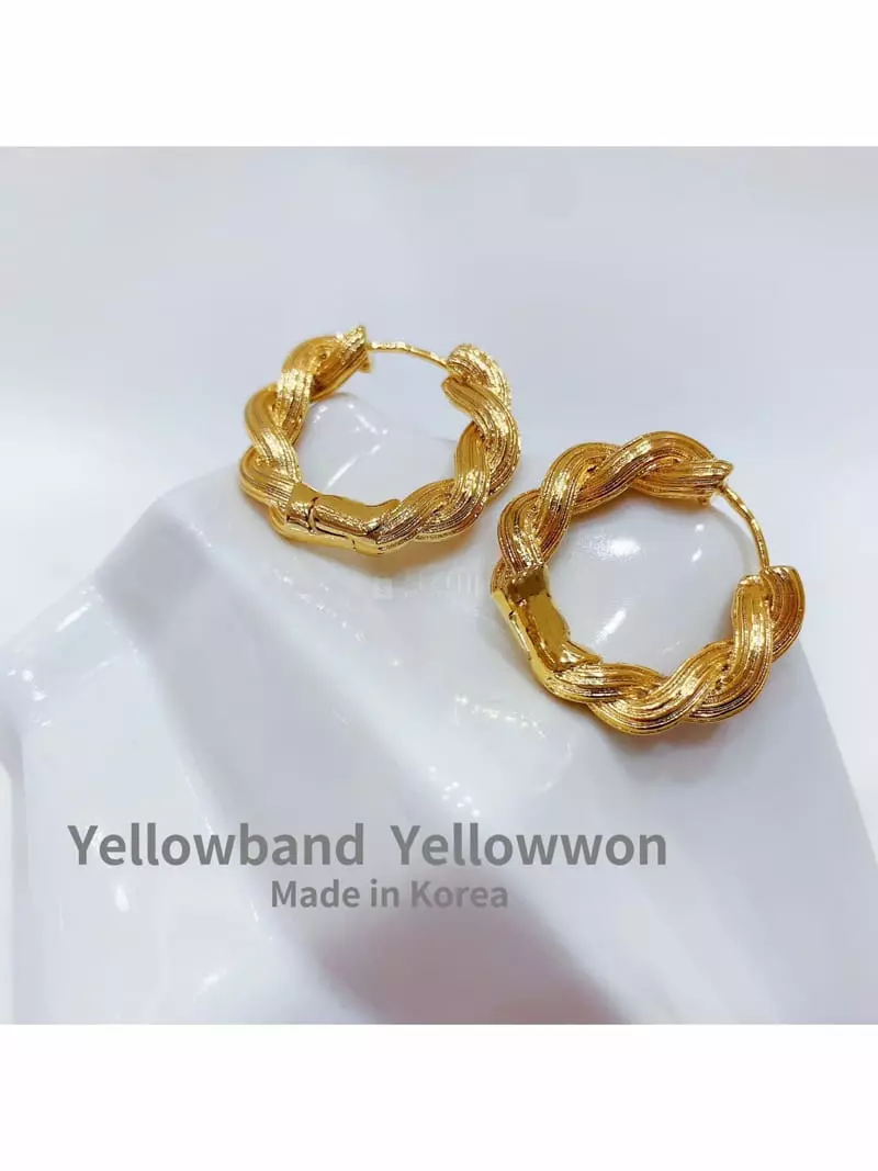 Yellowband - Korean Women Fashion - #vintagekidsstyle - E3579 Earring - 2