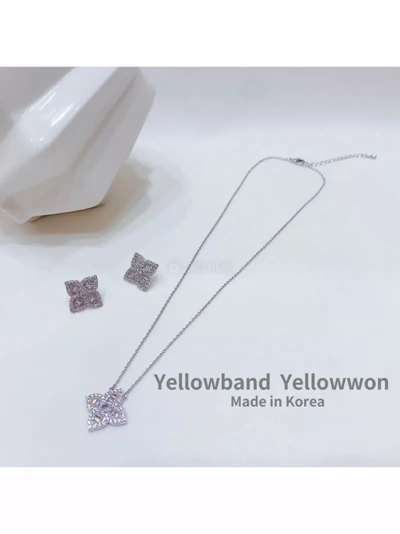 Yellowband - Korean Women Fashion - #womensfashion - SET176 Necklace Earring Set - 2