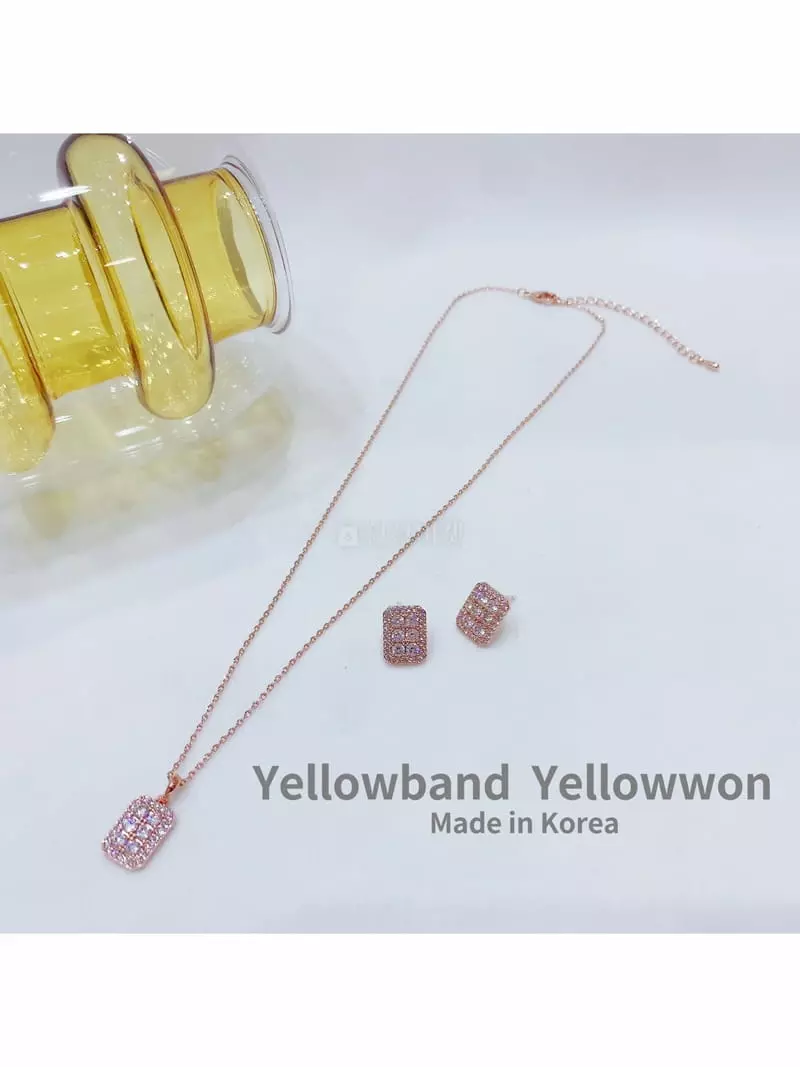 Yellowband - Korean Women Fashion - #womensfashion - SET175 Necklace Earring Set - 3