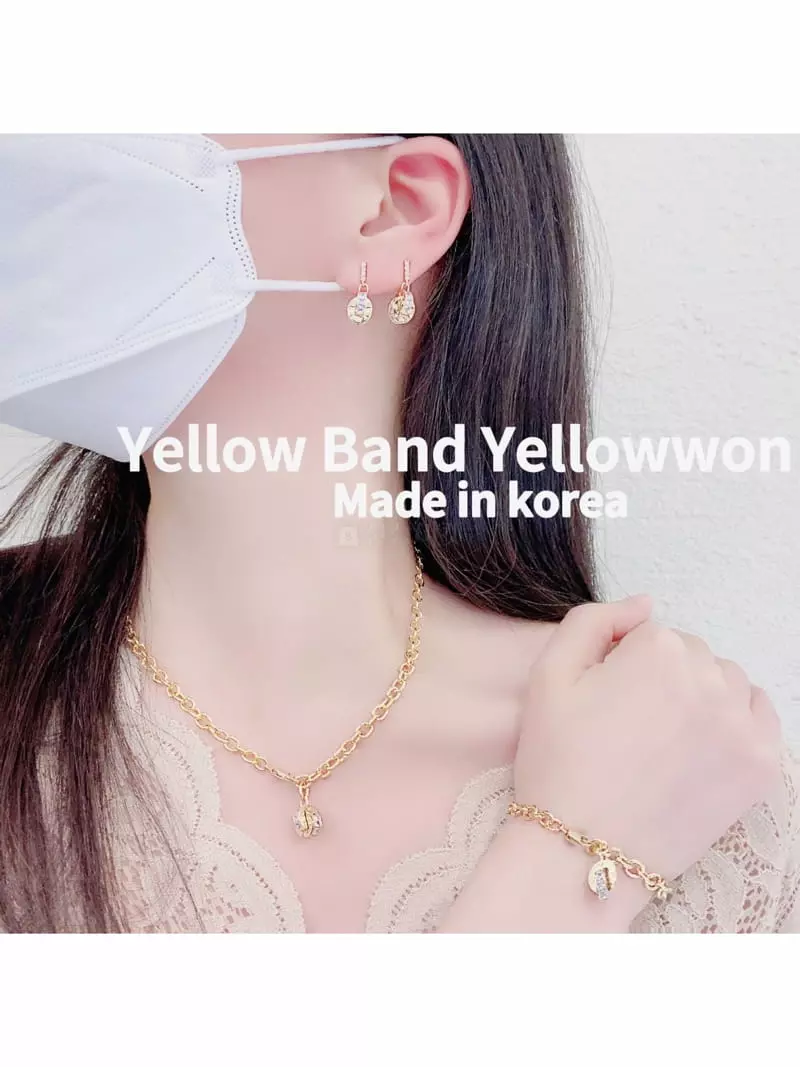 Yellowband - Korean Women Fashion - #womensfashion - SET174 Necklace Earring Bracelet Set - 2