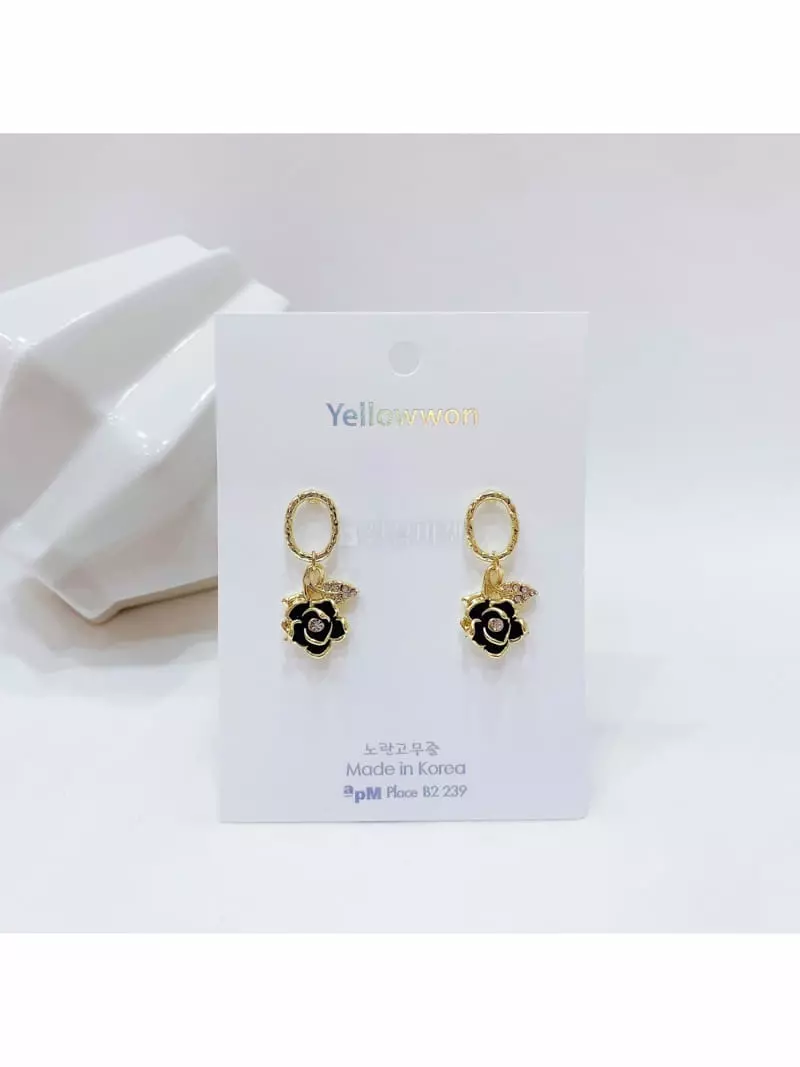 Yellowband - Korean Women Fashion - #momslook - E3597 Earring - 4