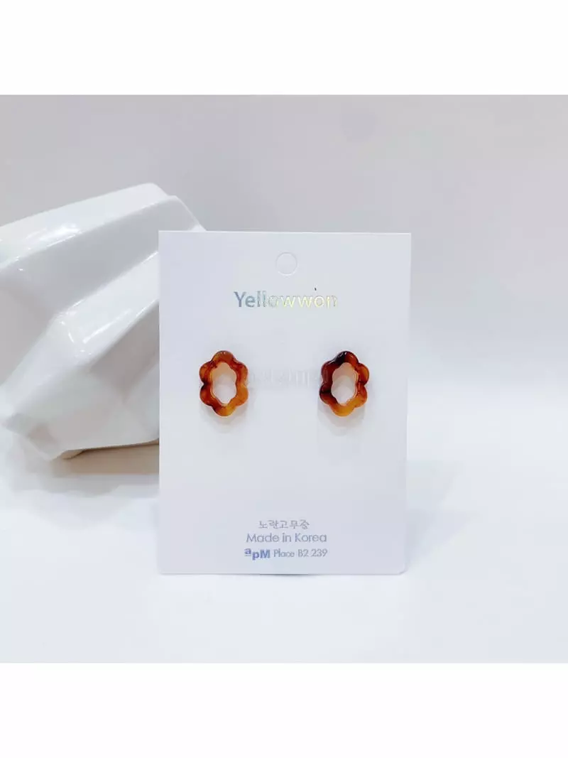 Yellowband - Korean Women Fashion - #momslook - E3593 Earring - 4