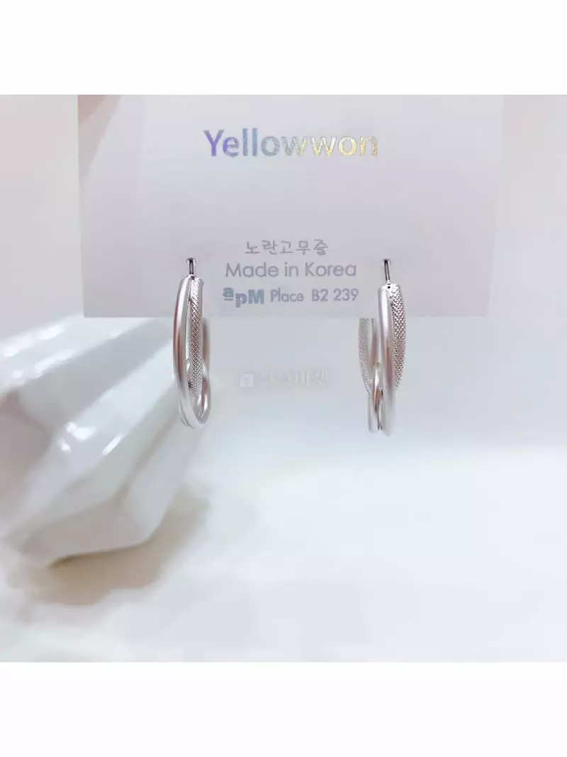 Yellowband - Korean Women Fashion - #momslook - E3591 Earring - 4