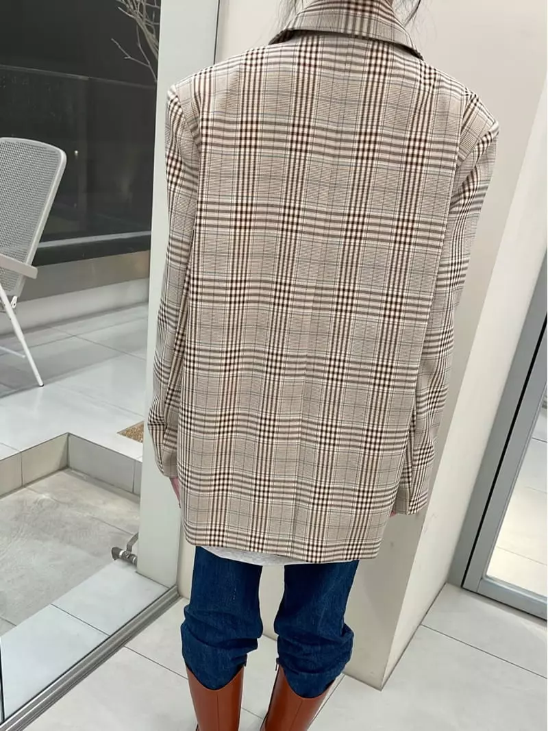 Zipper - Korean Women Fashion - #womensfashion - Basic Stripes Jacket - 4