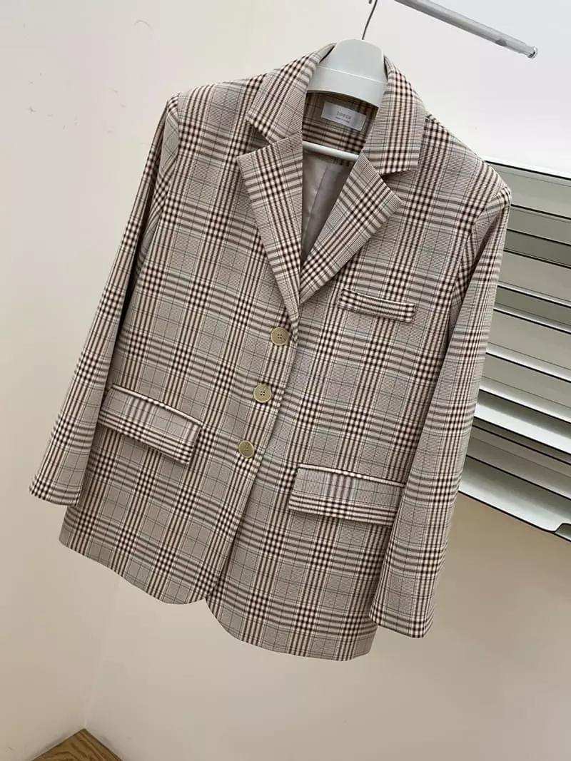 Zipper - Korean Women Fashion - #momslook - Basic Stripes Jacket - 6