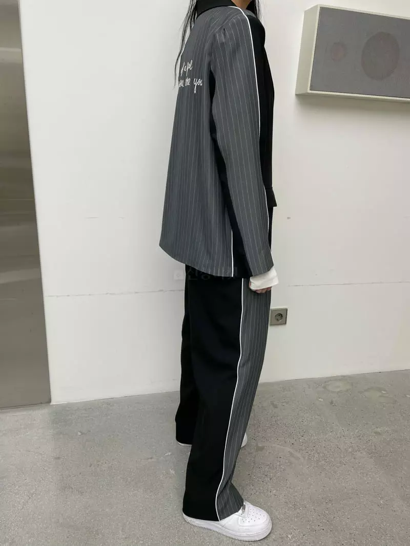 Zipper - Korean Women Fashion - #momslook - Color Stripes Jacket - 7