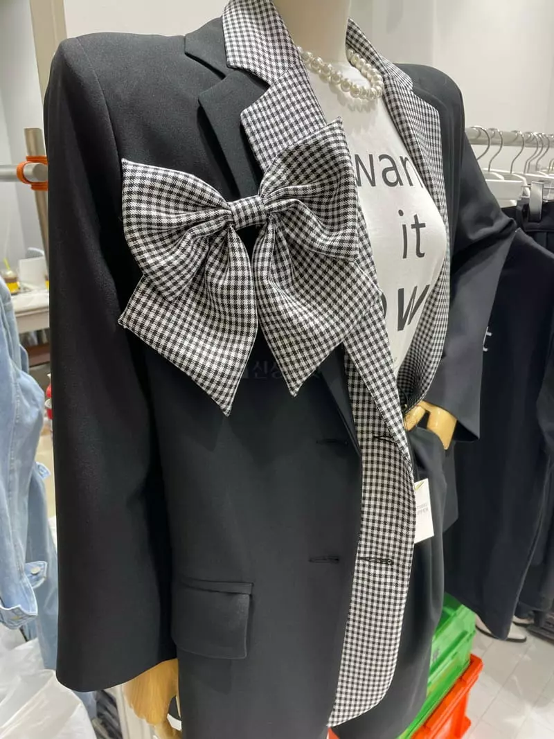 Zipper - Korean Women Fashion - #momslook - Ribon Jacket