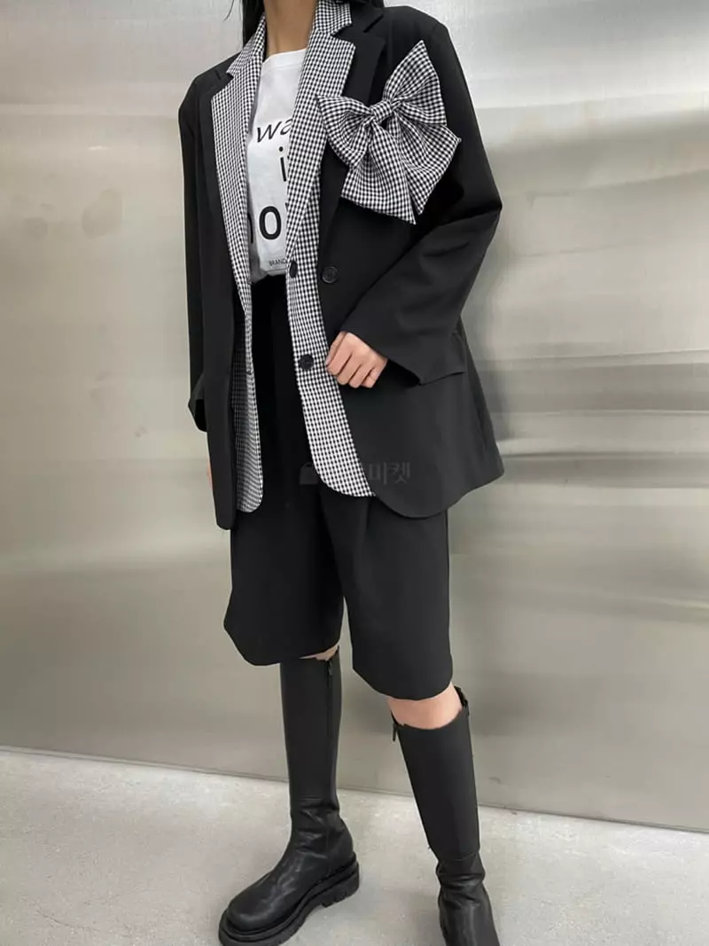 Zipper - Korean Women Fashion - #momslook - Ribon Jacket - 5