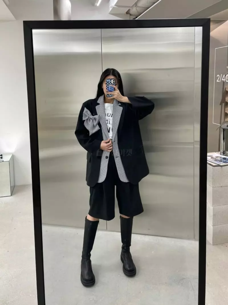 Zipper - Korean Women Fashion - #momslook - Ribon Jacket - 7