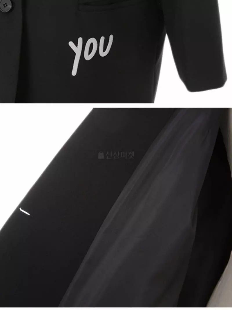 Zipper - Korean Women Fashion - #womensfashion - Lettering Jacket - 9