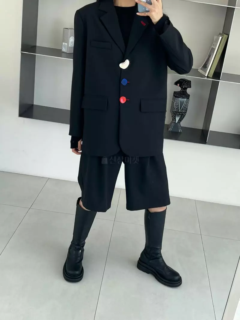 Zipper - Korean Women Fashion - #womensfashion - 3 Button Jacket