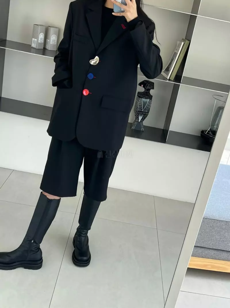 Zipper - Korean Women Fashion - #womensfashion - 3 Button Jacket - 3