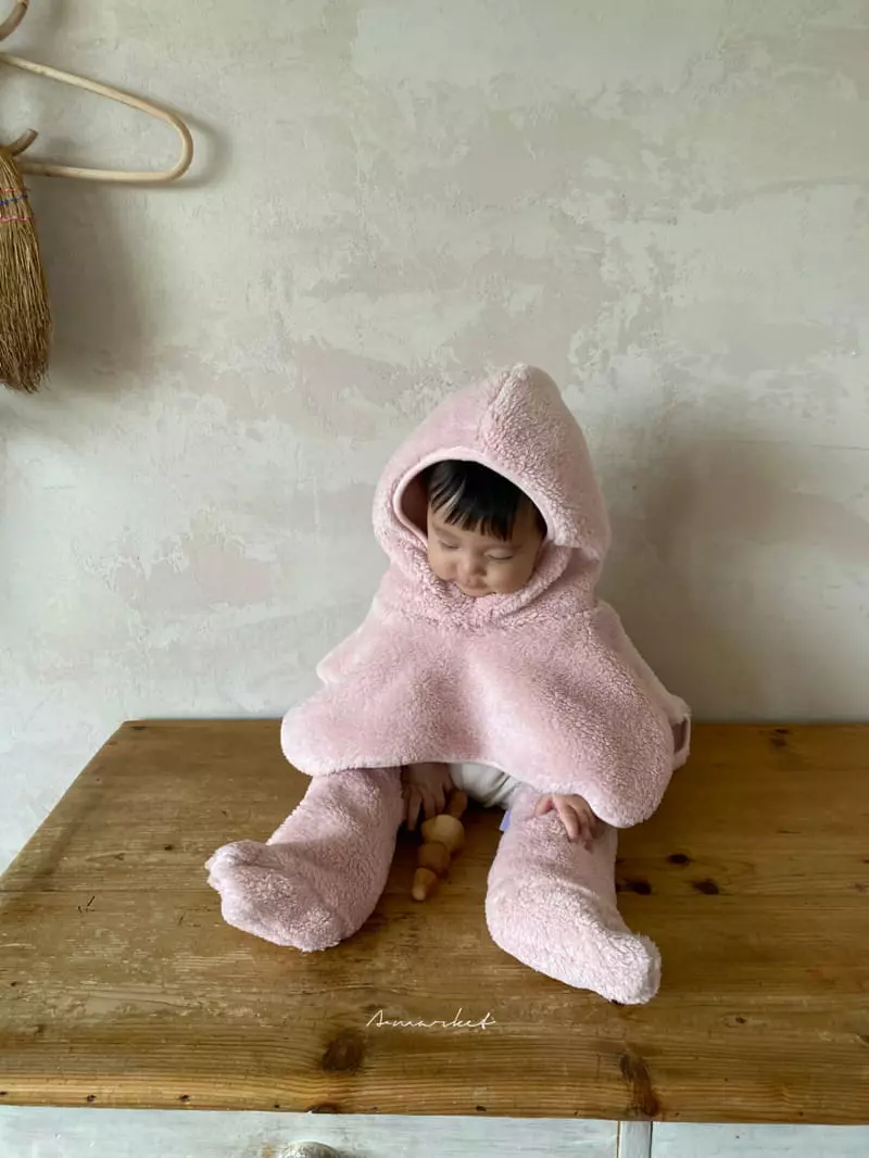 a-Market - Korean Children Fashion - #Kfashion4kids - Milk Fleece Cape - 5