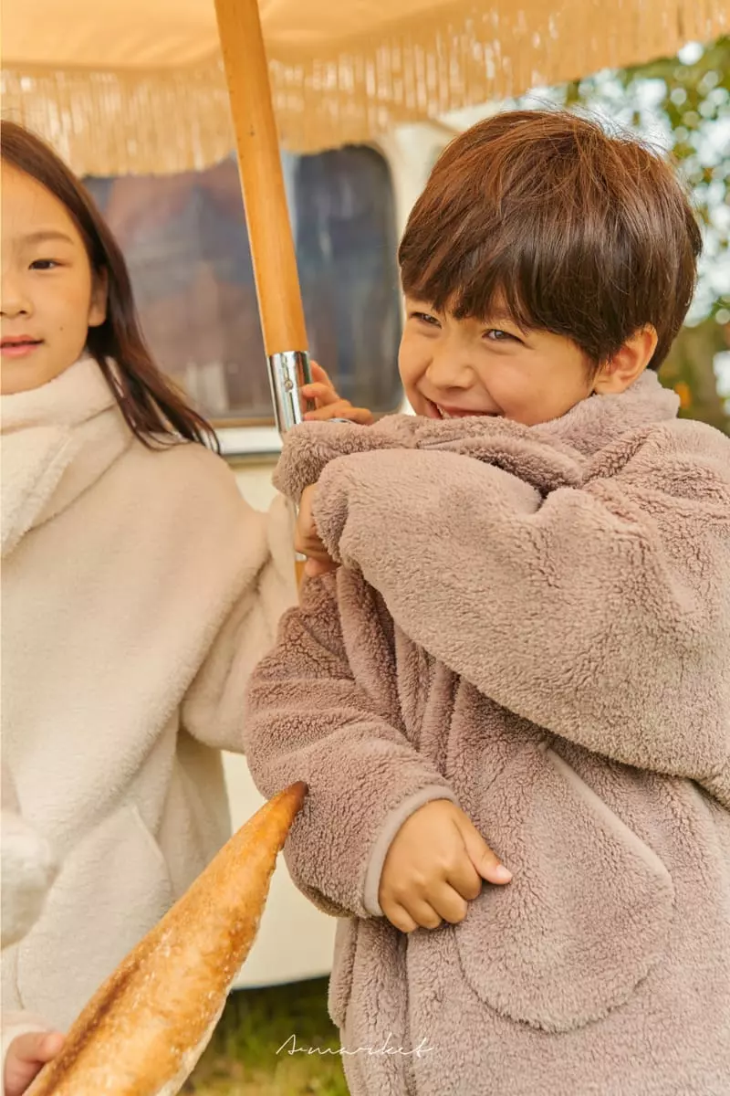 a-Market - Korean Children Fashion - #todddlerfashion - Milk Fleece Muffler - 11