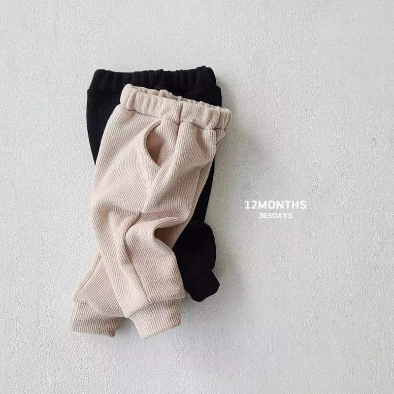 12 Month - Korean Children Fashion - #littlefashionista - Rib Knit Pants - 9