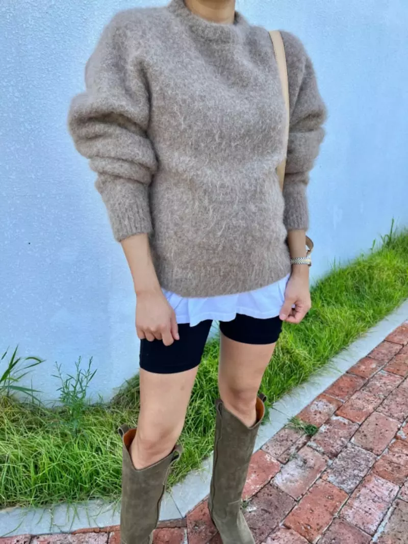 140 Avenue - Korean Women Fashion - #momslook - Peret Whole Gament Knit Tee