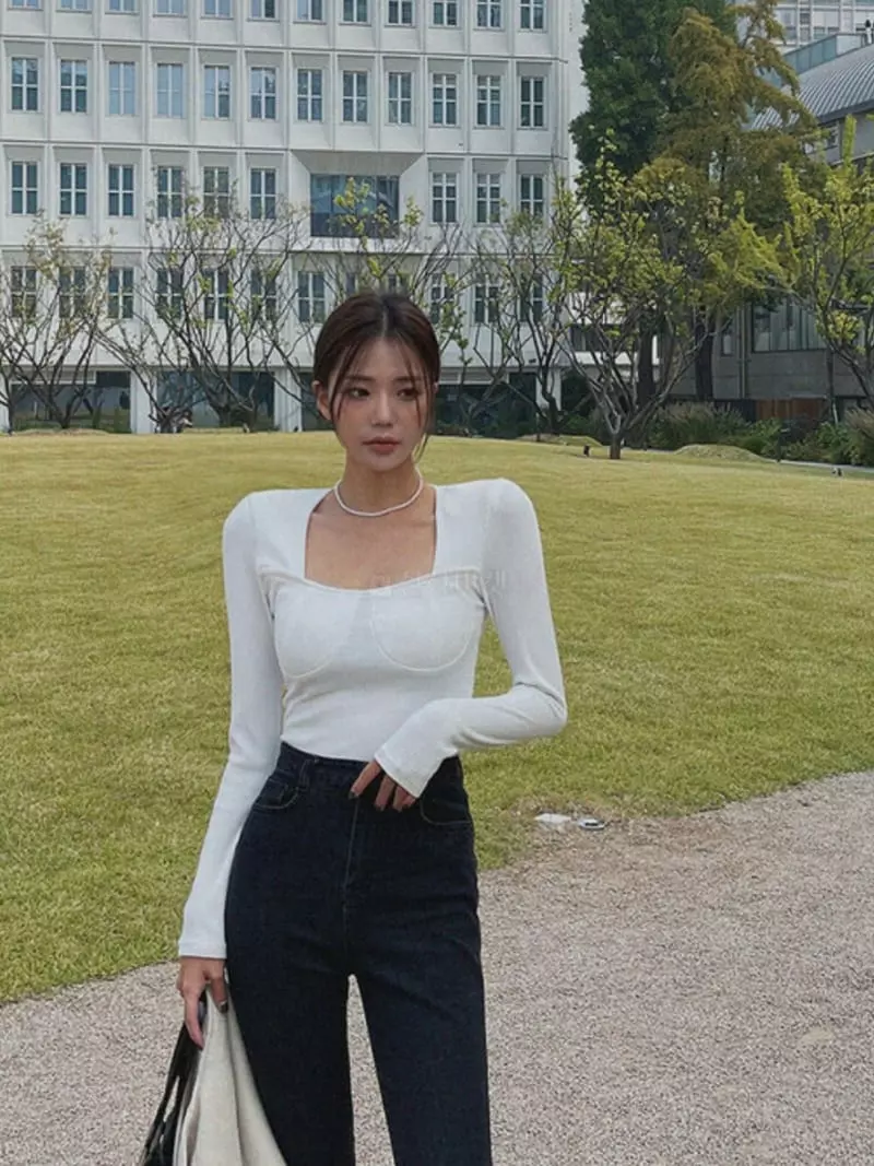 140 Avenue - Korean Women Fashion - #momslook - Bolero Corset Tee - 10