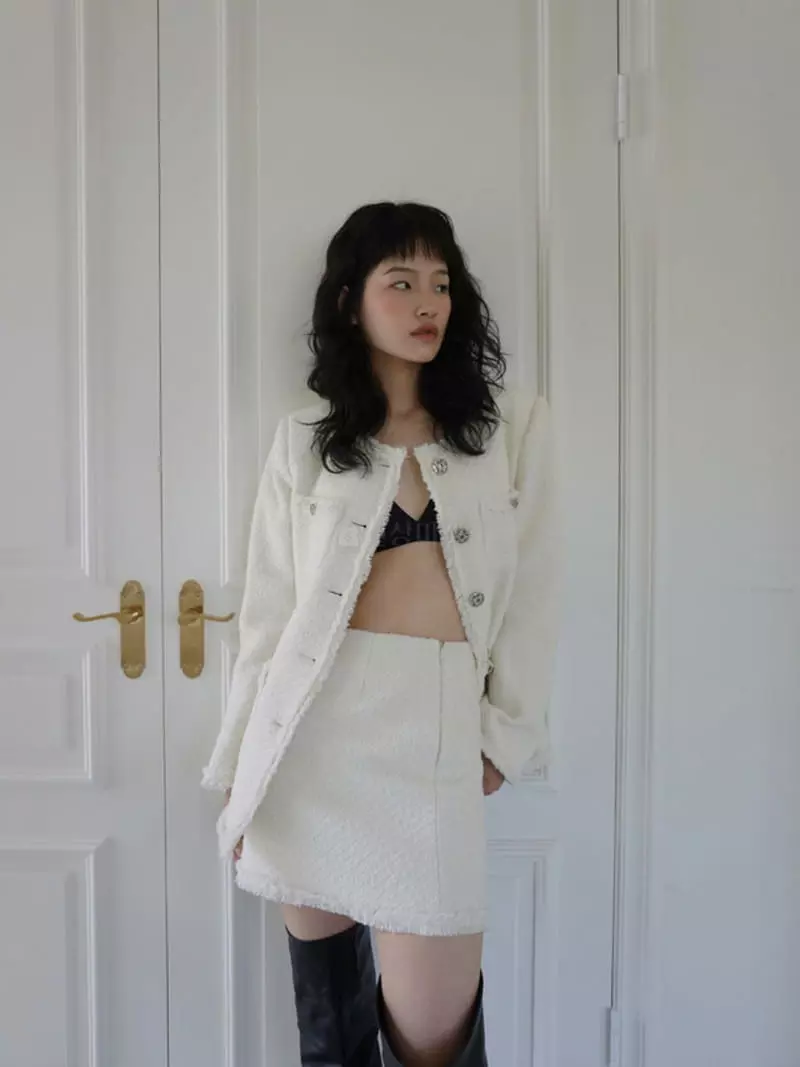 140 Avenue - Korean Women Fashion - #momslook - Tesle Twid Skirt - 8