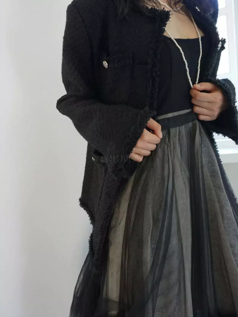 140 Avenue - Korean Women Fashion - #momslook - Tesle Twid Jacket - 5