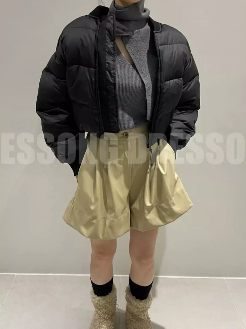 140 Avenue - Korean Women Fashion - #womensfashion - Duck Piping Short Padding - 4