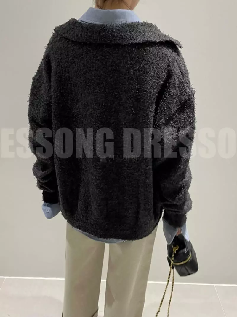 140 Avenue - Korean Women Fashion - #momslook - Tail Knit Shirt Cardigan - 3