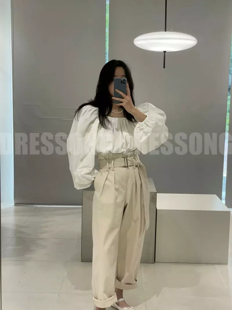 140 Avenue - Korean Women Fashion - #momslook - Tren Pleats Blouse - 6
