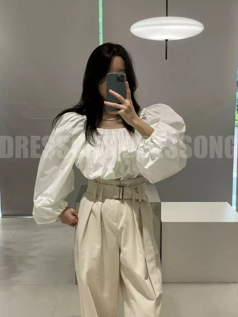 140 Avenue - Korean Women Fashion - #momslook - Tren Pleats Blouse - 7