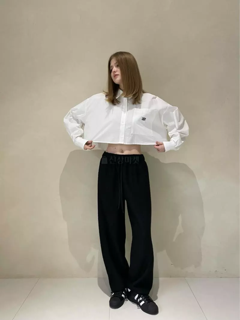 140 Avenue - Korean Women Fashion - #momslook - Shelly Crop SHirt - 2