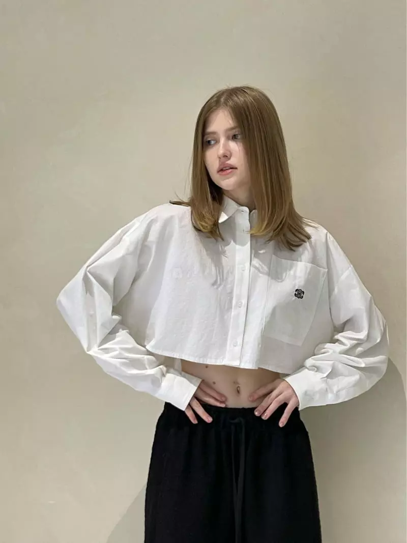 140 Avenue - Korean Women Fashion - #momslook - Shelly Crop SHirt - 3