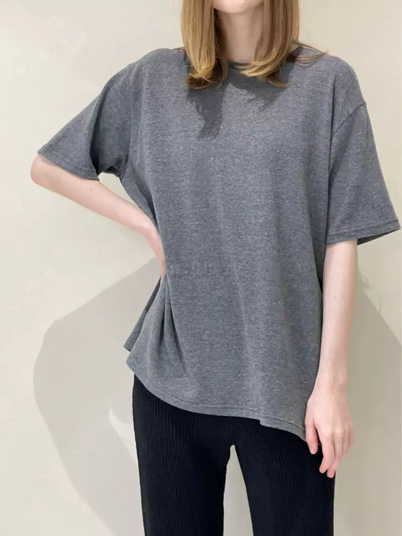 140 Avenue - Korean Women Fashion - #momslook - Fleece Loe Slit Tee - 10