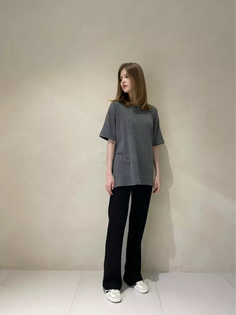 140 Avenue - Korean Women Fashion - #momslook - Fleece Loe Slit Tee - 12