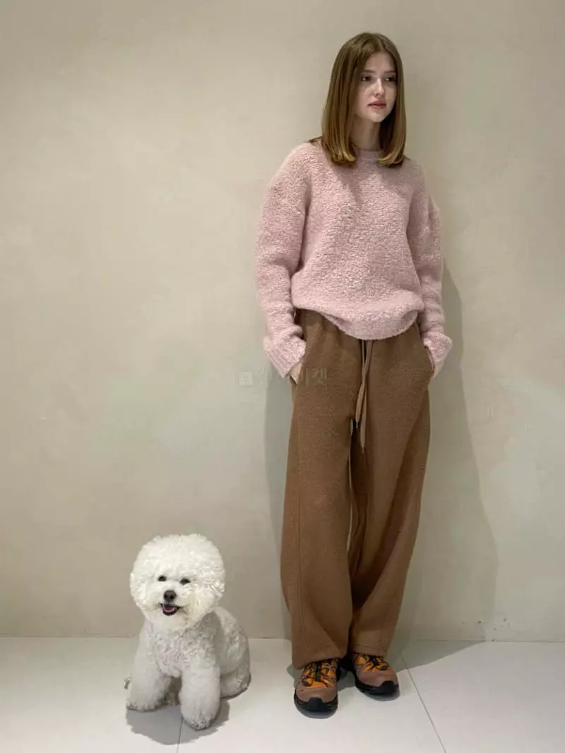 140 Avenue - Korean Women Fashion - #momslook - Kid Bookle Round Knit Tee - 8