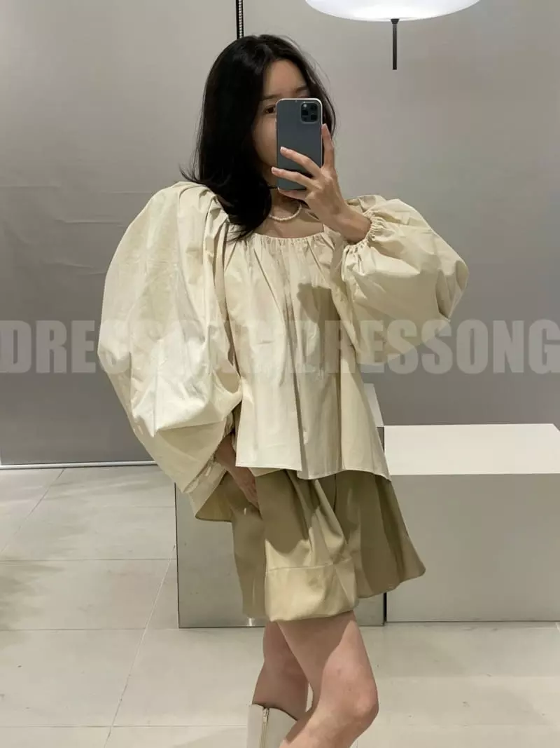 140 Avenue - Korean Women Fashion - #restrostyle - Tren Pleats Blouse - 12