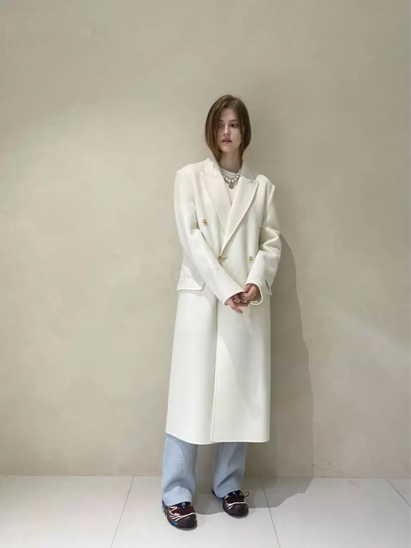 140 Avenue - Korean Women Fashion - #restrostyle - Hand Made Double Coat - 10