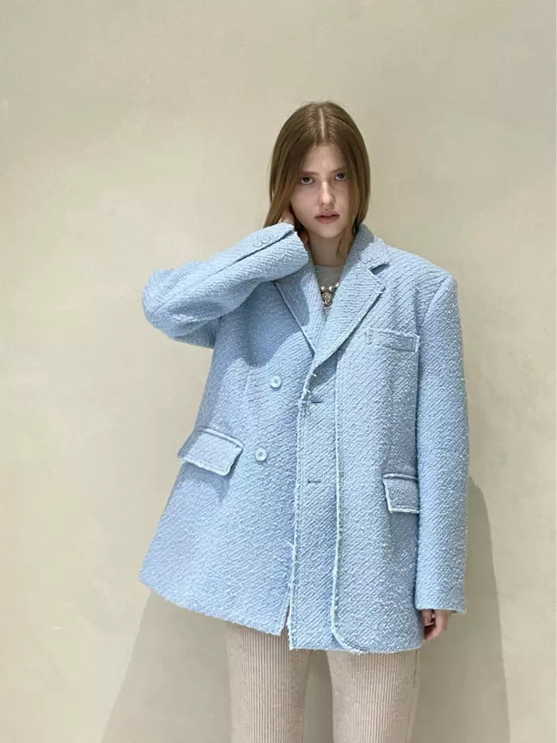 140 Avenue - Korean Women Fashion - #romanticstyle - Layered Twid Jacket - 7