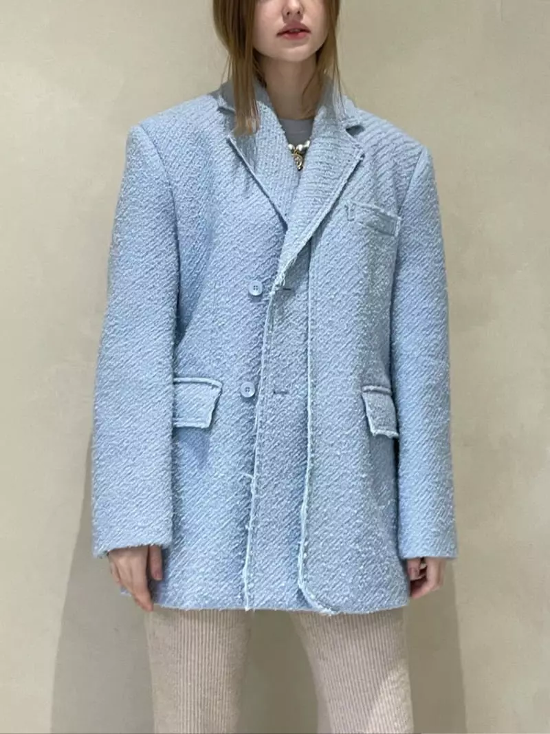 140 Avenue - Korean Women Fashion - #shopsmall - Layered Twid Jacket - 8