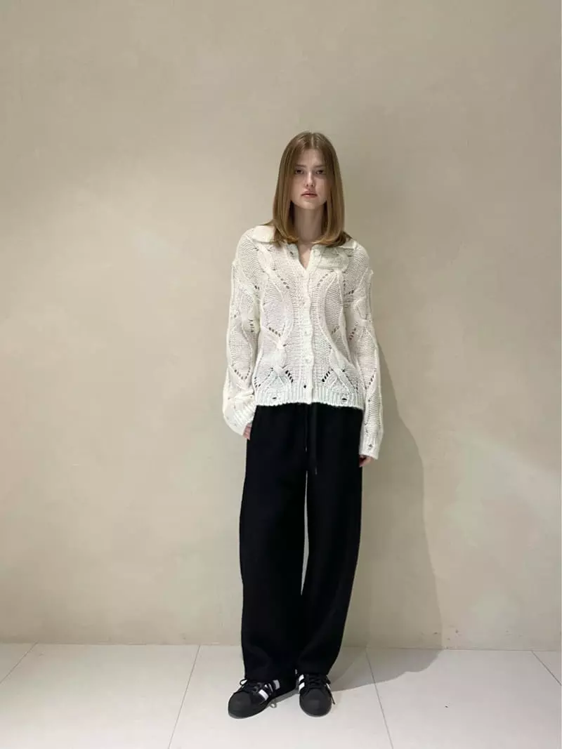 140 Avenue - Korean Women Fashion - #shopsmall - Arc Cable Shirt Knit  - 5