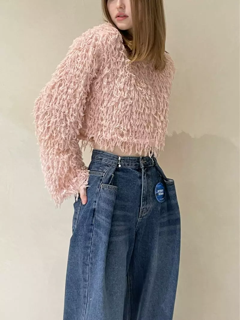 140 Avenue - Korean Women Fashion - #shopsmall - Wide Hook Jeans