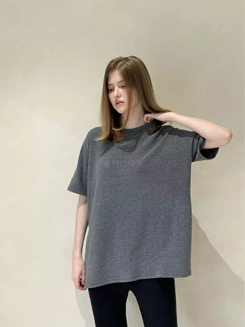 140 Avenue - Korean Women Fashion - #thelittlethings - Fleece Loe Slit Tee - 9