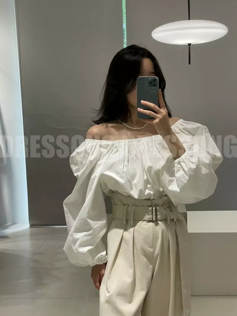 140 Avenue - Korean Women Fashion - #vintageinspired - Tren Pleats Blouse - 9