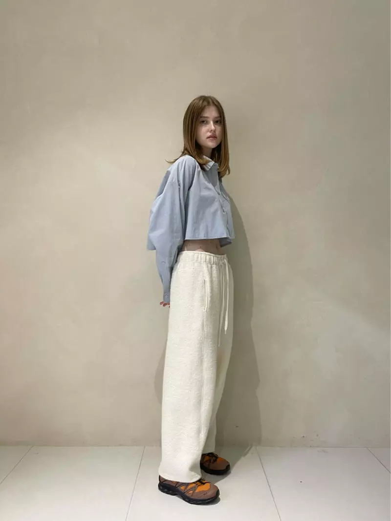 140 Avenue - Korean Women Fashion - #vintageinspired - Shelly Crop Shirt - 5