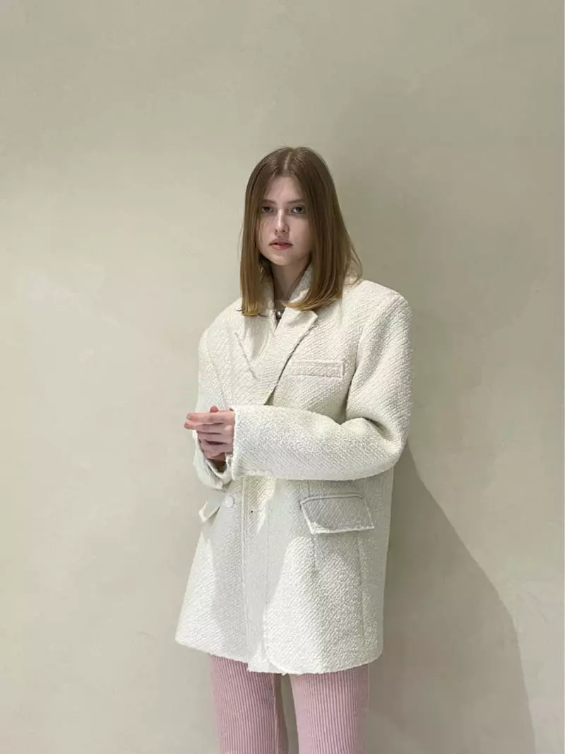140 Avenue - Korean Women Fashion - #vintageinspired - Layered Twid Jacket - 3