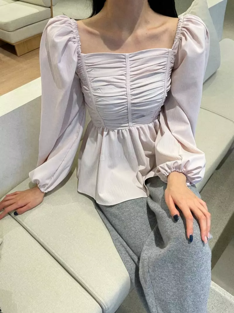 140 Avenue - Korean Women Fashion - #vintagekidsstyle - Liy Shirring Blouse - 6