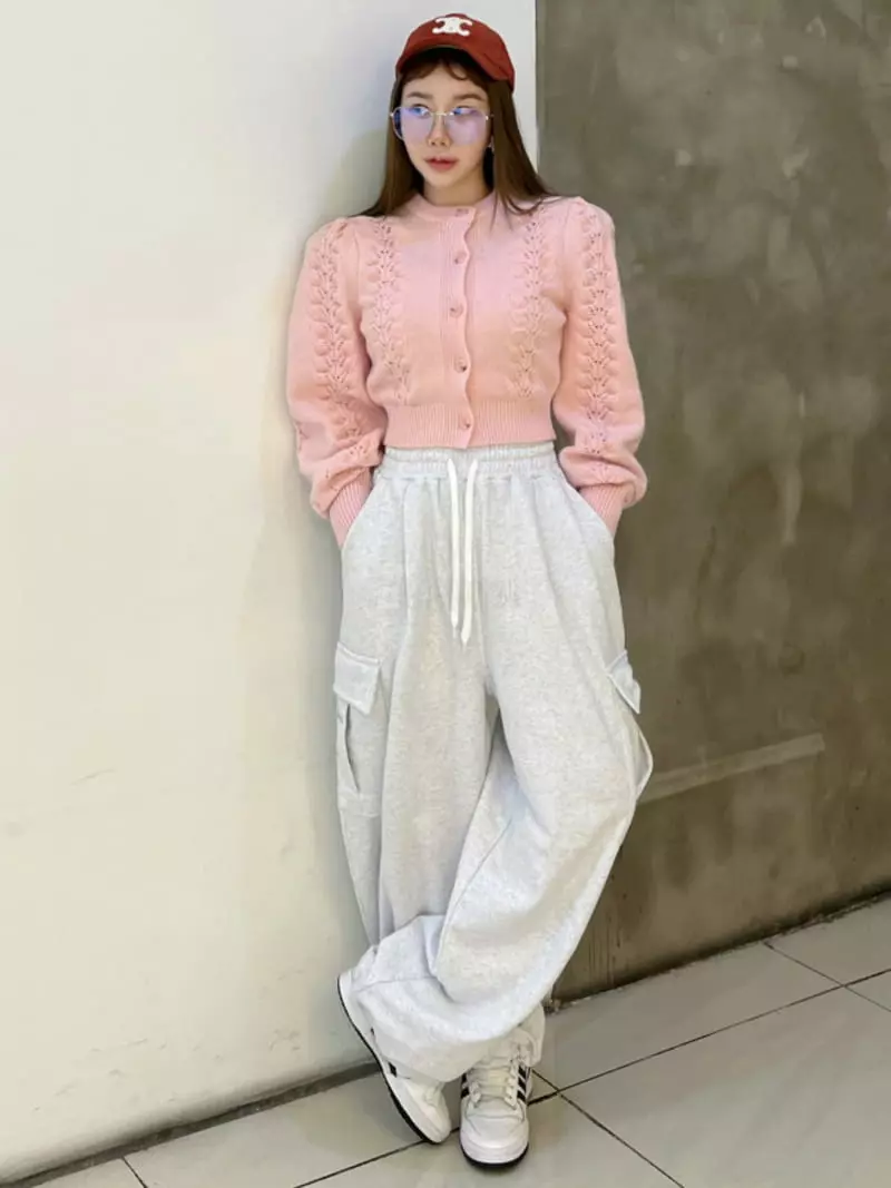 140 Avenue - Korean Women Fashion - #womensfashion - Leave Knit Cardigan - 10