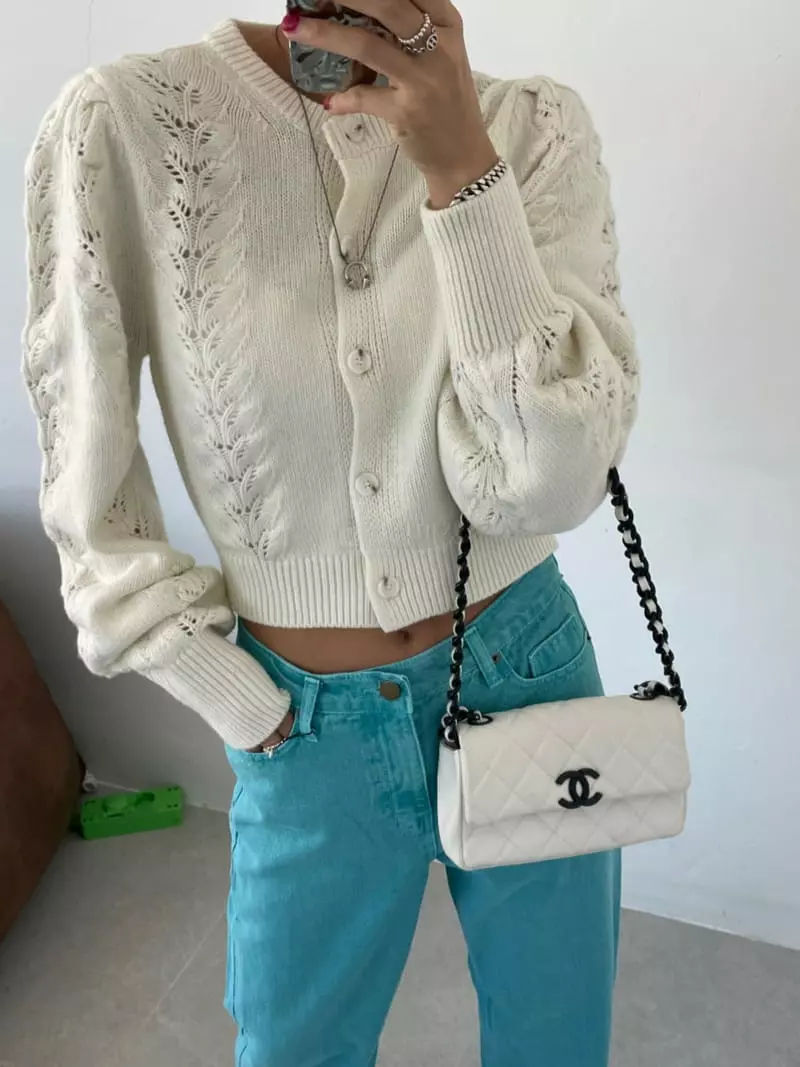 140 Avenue - Korean Women Fashion - #momslook - Leave Knit Cardigan - 4