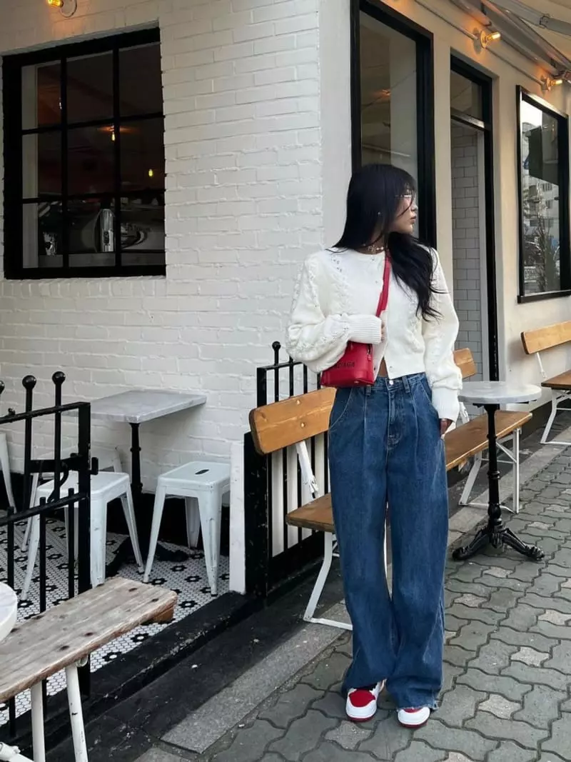 140 Avenue - Korean Women Fashion - #womensfashion - Leave Knit Cardigan - 8