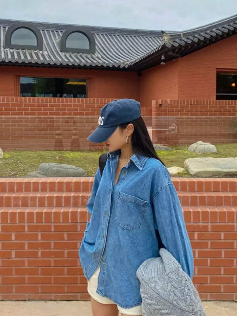 140 Avenue - Korean Women Fashion - #womensfashion - Denim Shirt - 2