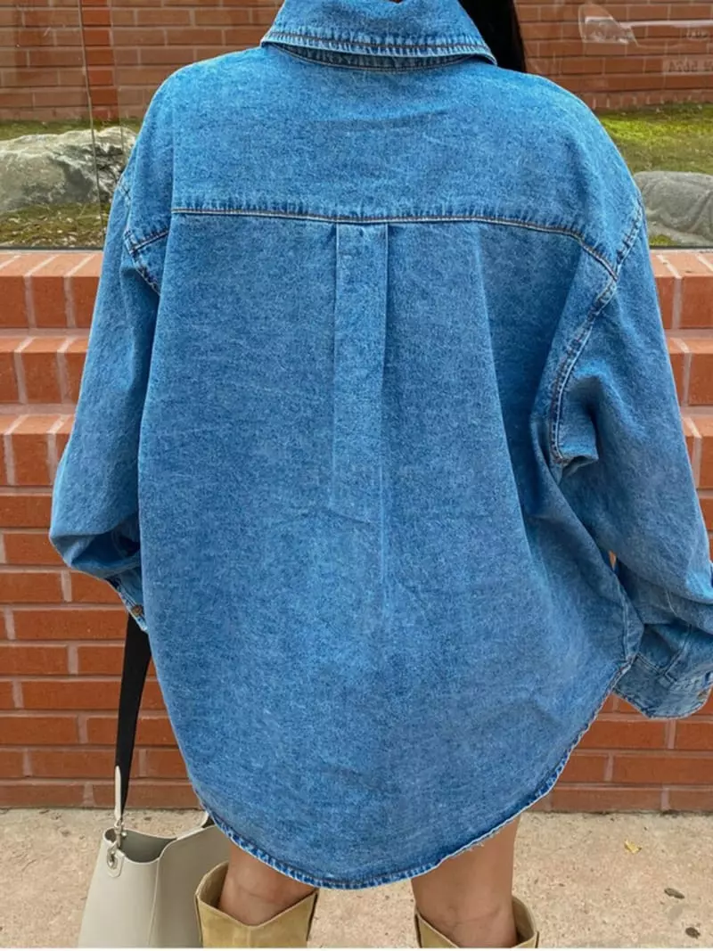 140 Avenue - Korean Women Fashion - #womensfashion - Denim Shirt - 8